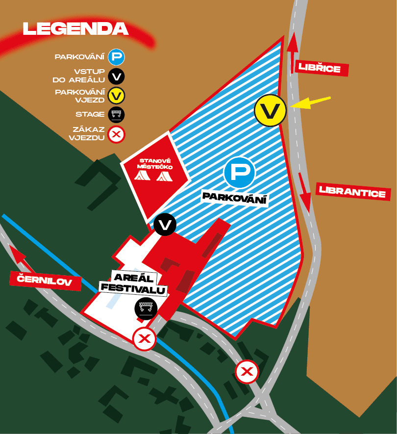 Mapa areálu
